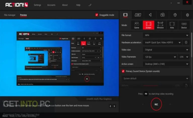 Mirillis Action 2024 getintopc